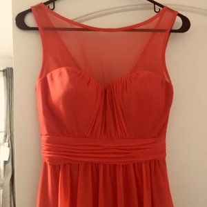 David's Bridal (Coral) Pink Dress